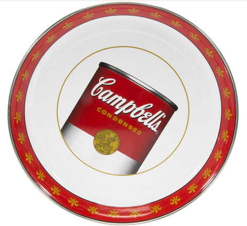 Campbell's Soup Pattern - 15.5 Inch Round Serving Tray-Barware-Golden Rabbit-Prince of Scots