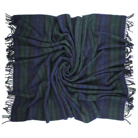 Prince of Scots Highland Tweed Pure New Wool Throw ~ Black Watch ~-Throws and Blankets-Prince of Scots-00810032750008-J4050028-009-Prince of Scots