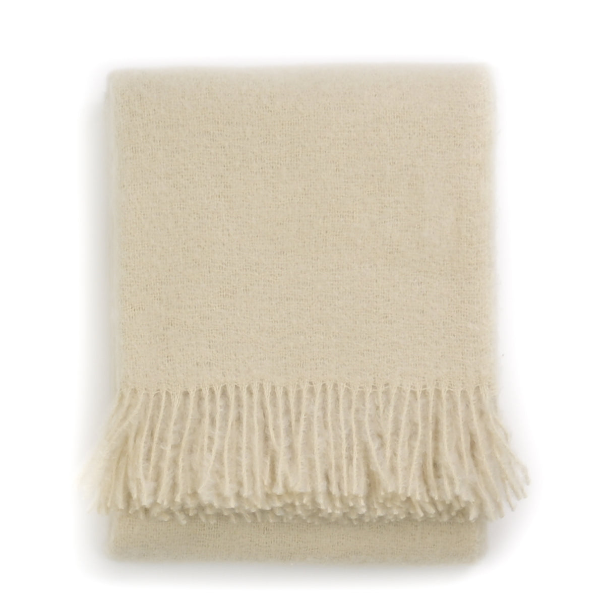 Southampton Home Luxury Mohair Throw ~ Ivory