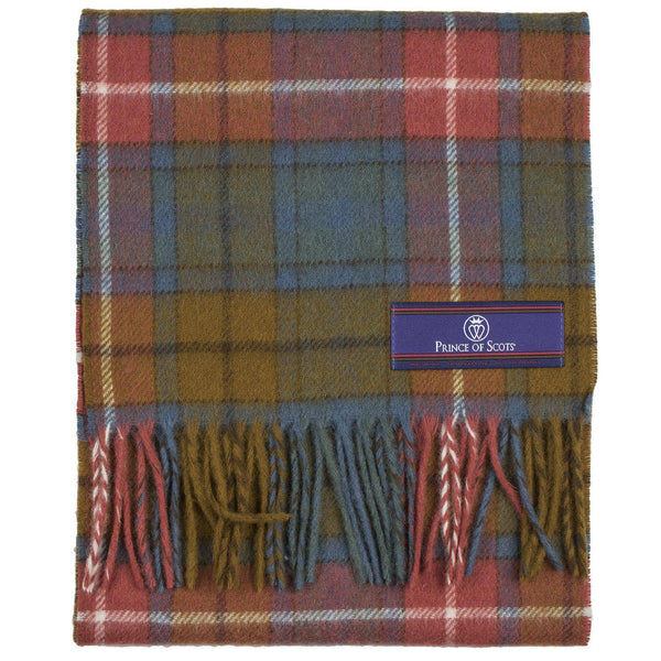 Prince of Scots Merino Lambswool Tartan Scarf (Antique Buchanan)-Gifts-Prince of Scots-00810032750718-PrinceScarf01-Prince of Scots