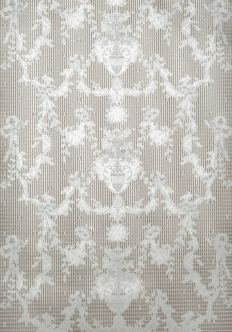 Prince of Scots Ribbon Damask Paper Lace Paper Wallpaper-Wallpaper-PrinceWA67-05-Prince of Scots-Prince of Scots