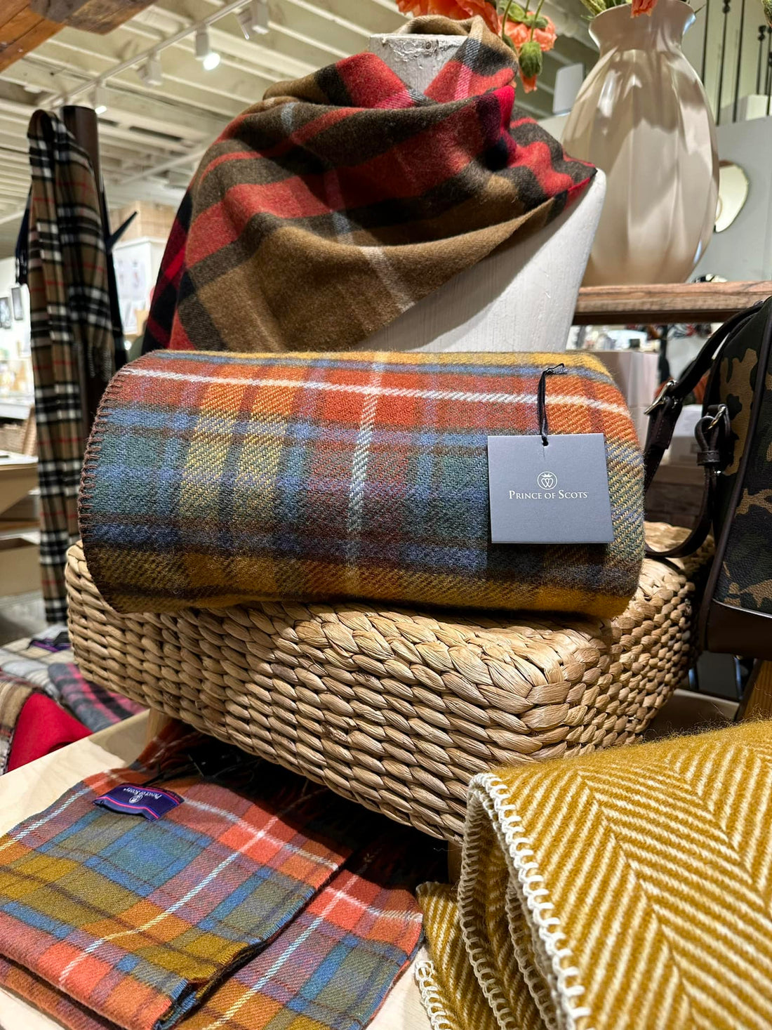 Celebrate Fall with the Antique Buchanan Tartan BIG Throw