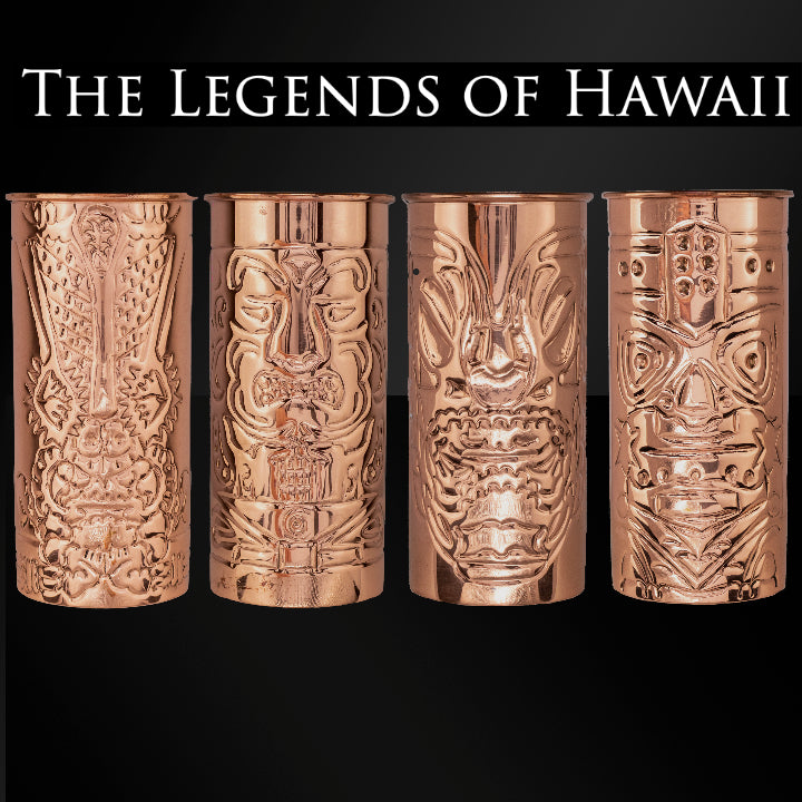 The Legends of Hawaii:  All Hail the Tiki Gods with Hand Forged First Ever Copper Tiki Mugs