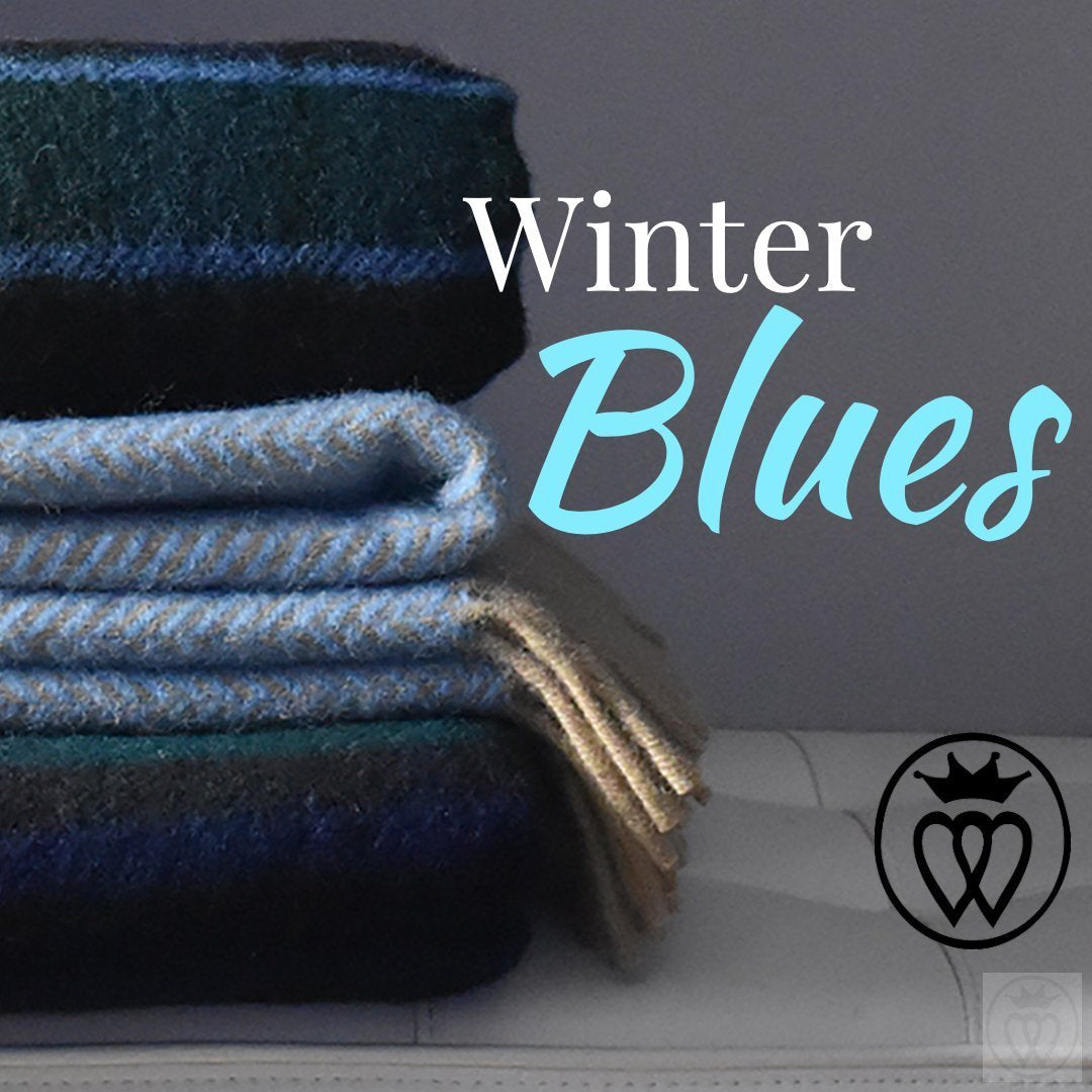 The Winter Blues: The 6 Best Blue Wool Blankets to Brighten Your Room.-Prince of Scots