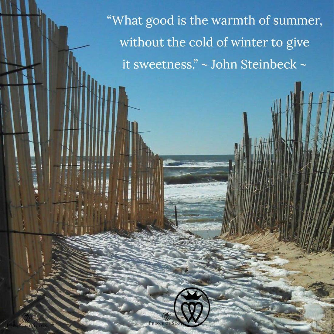 "What good is the warmth of summer, without the cold of winter to give it sweetness."-Prince of Scots