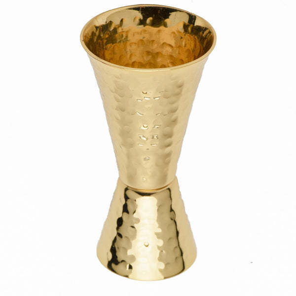 Prince of Scots 24K Gold Plate Hammered Solid Copper Jigger-Dining and Entertaining-POSJIG24K-810032751821-Prince of Scots-Prince of Scots