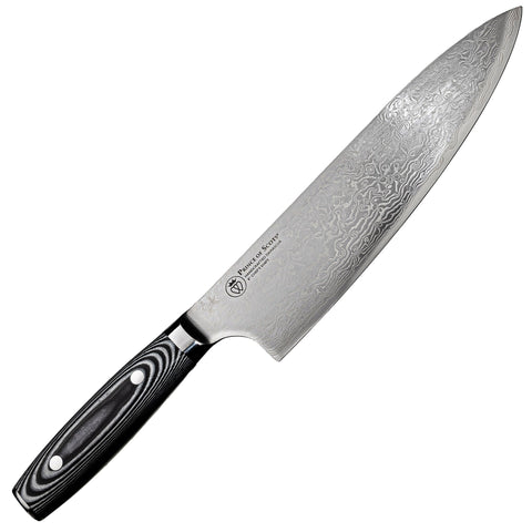 8 Inch Damascus Chef's Knife-Kitchen Knives-Prince of Scots-810032752743-8InChefKnife-Prince of Scots