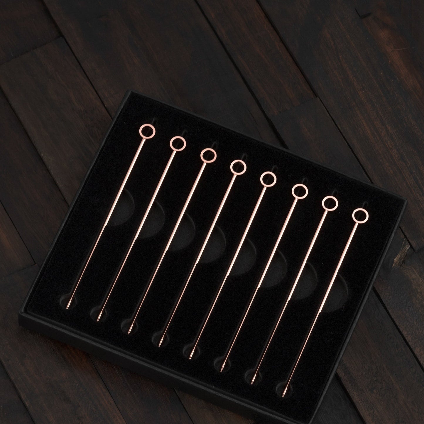 Prince of Scots 8-Pack Professional XL-Cocktail Picks (Copper in Gift Box)-Barware-810032752910-CopperPick8Box-Prince of Scots