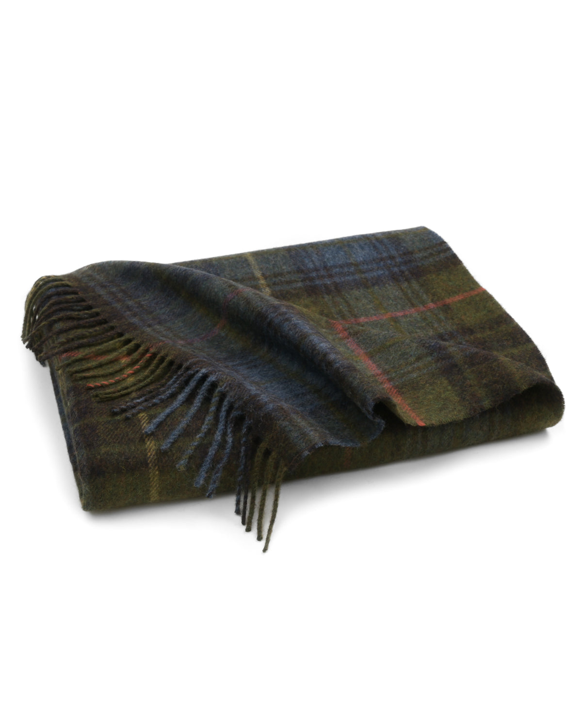 Prince of Scots Merino Wool Throw ~ Antique Hunting Stewart ~-Throws and Blankets-[bar code]-Prince of Scots