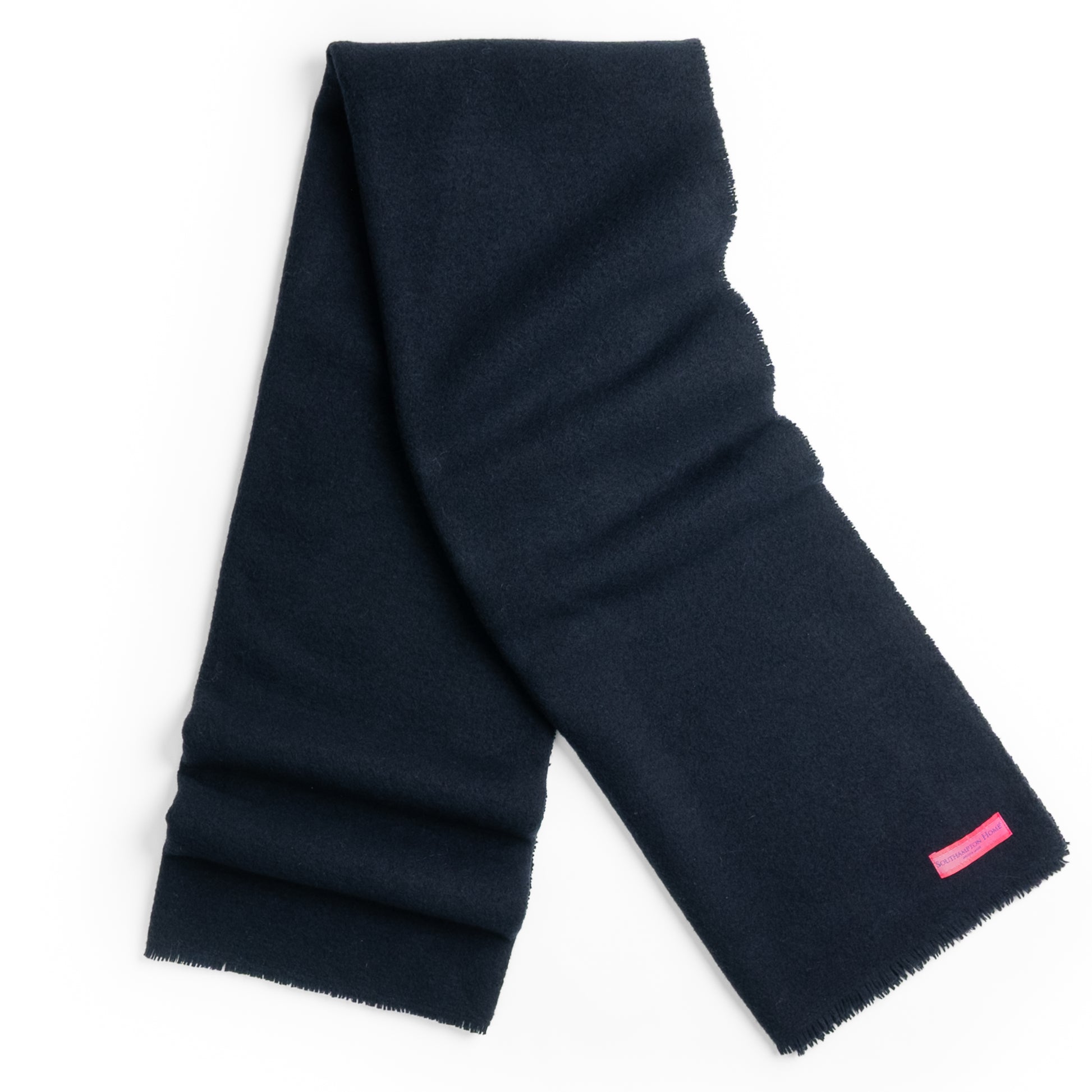 Boucle Extra Fine Merino Wool Throw ~ Midnight Blue ~-Blankets-[bar code]-Prince of Scots