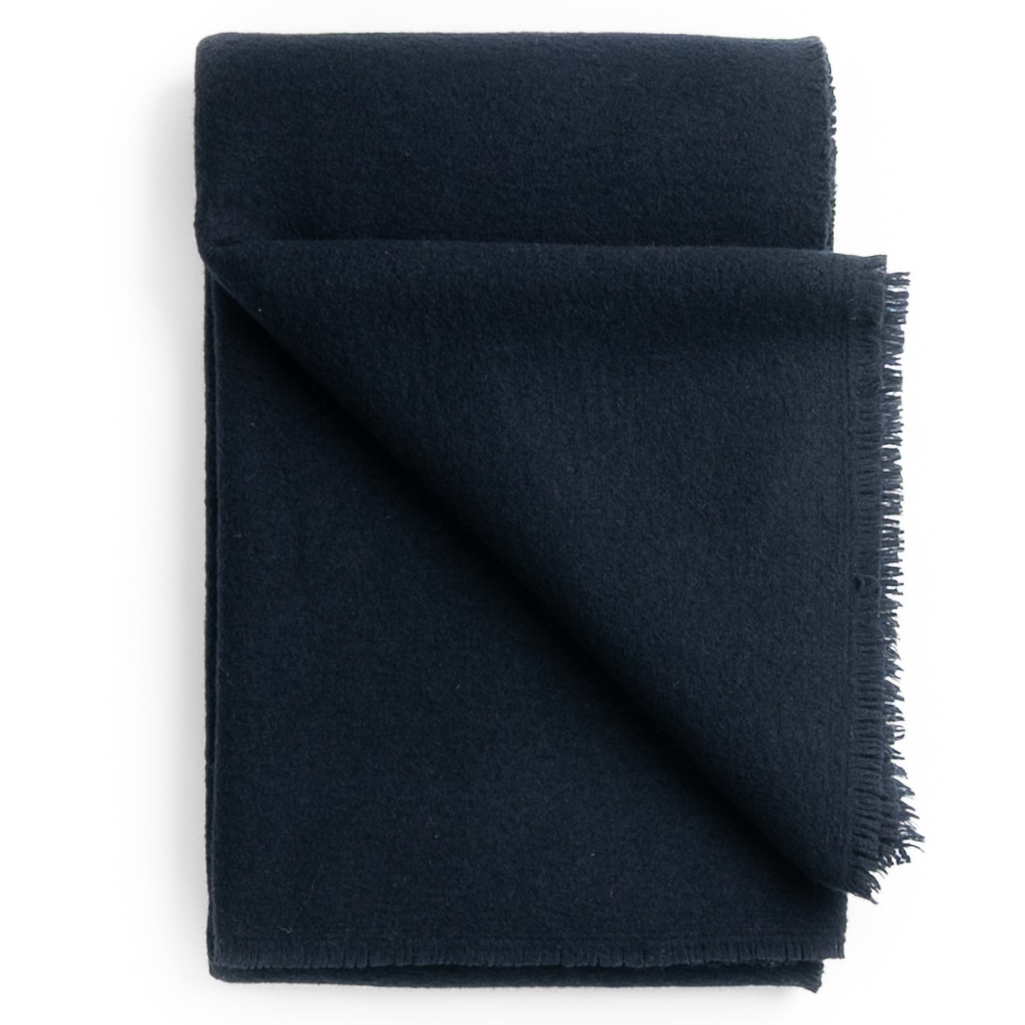 Boucle Extra Fine Merino Wool Throw ~ Midnight Blue ~-Blankets-[bar code]-Prince of Scots