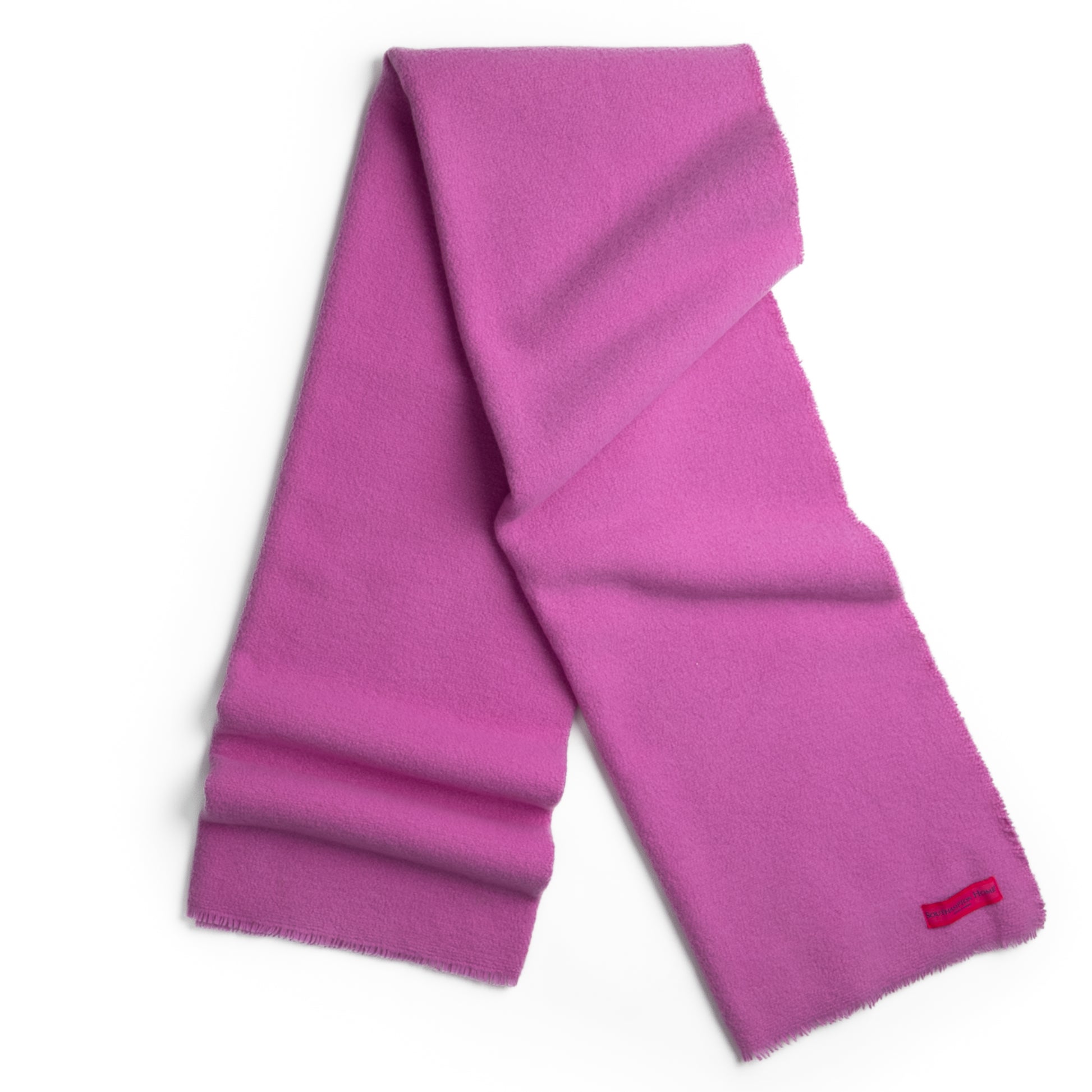 Boucle Extra Fine Merino Wool Throw ~ Pink ~-Blankets-[bar code]-Prince of Scots