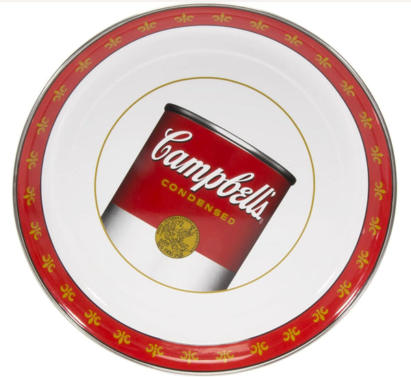 Campbell's Soup Pattern - 15.5 Inch Round Serving Tray-Barware-Golden Rabbit-Prince of Scots