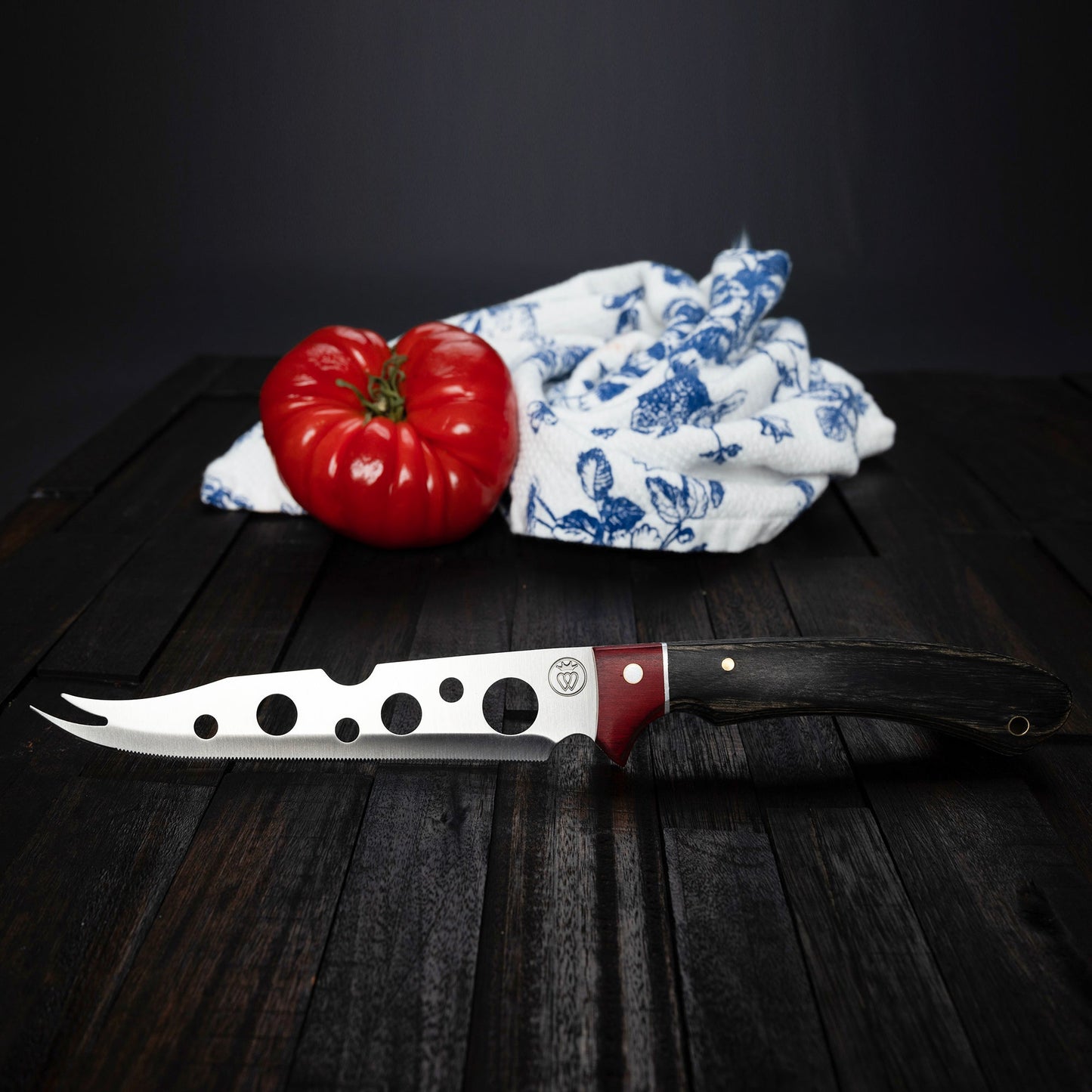 Cheese-Tomato Knife | Large Handle | Premium Steel, Bar Tool, Gourmet Knife-Barware-Prince of Scots-810032753436-CheeseTomatoKnife-Prince of Scots