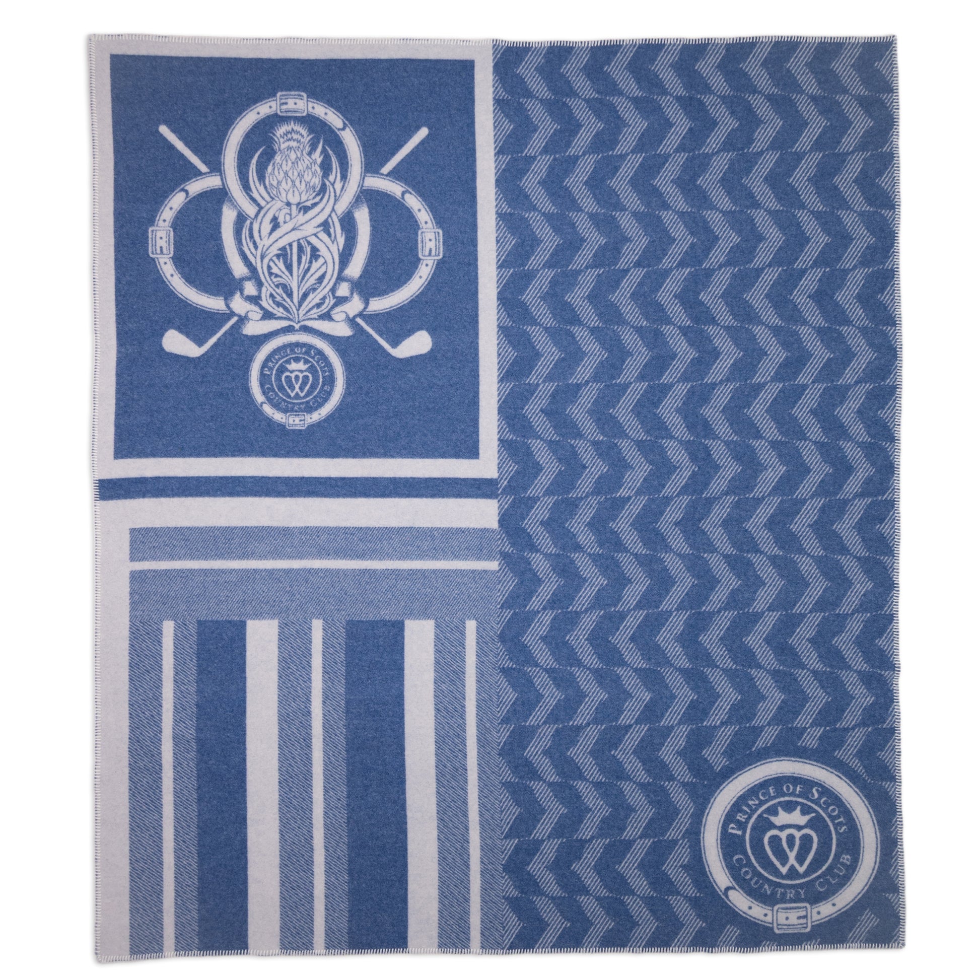 Country Club Heritage Throw – Merino Wool Golf Blanket by Prince of Scots-[bar code]-Prince of Scots