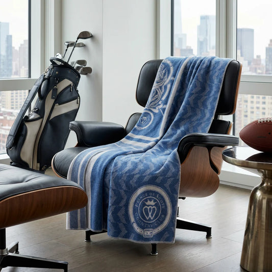 Country Club Heritage Throw – Merino Wool Golf Blanket by Prince of Scots-[bar code]-Prince of Scots