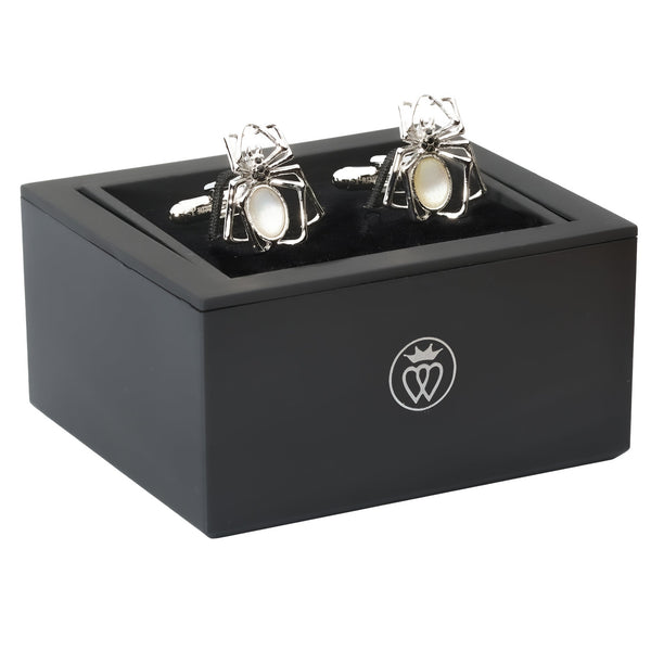 Crystal Spider Cufflinks-Men's Gifts-[bar code]-CrystalSpider-Prince of Scots