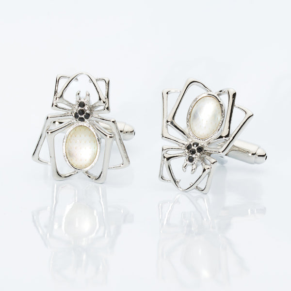 Crystal Spider Cufflinks-Gifts-[bar code]-CrystalSpider-Prince of Scots