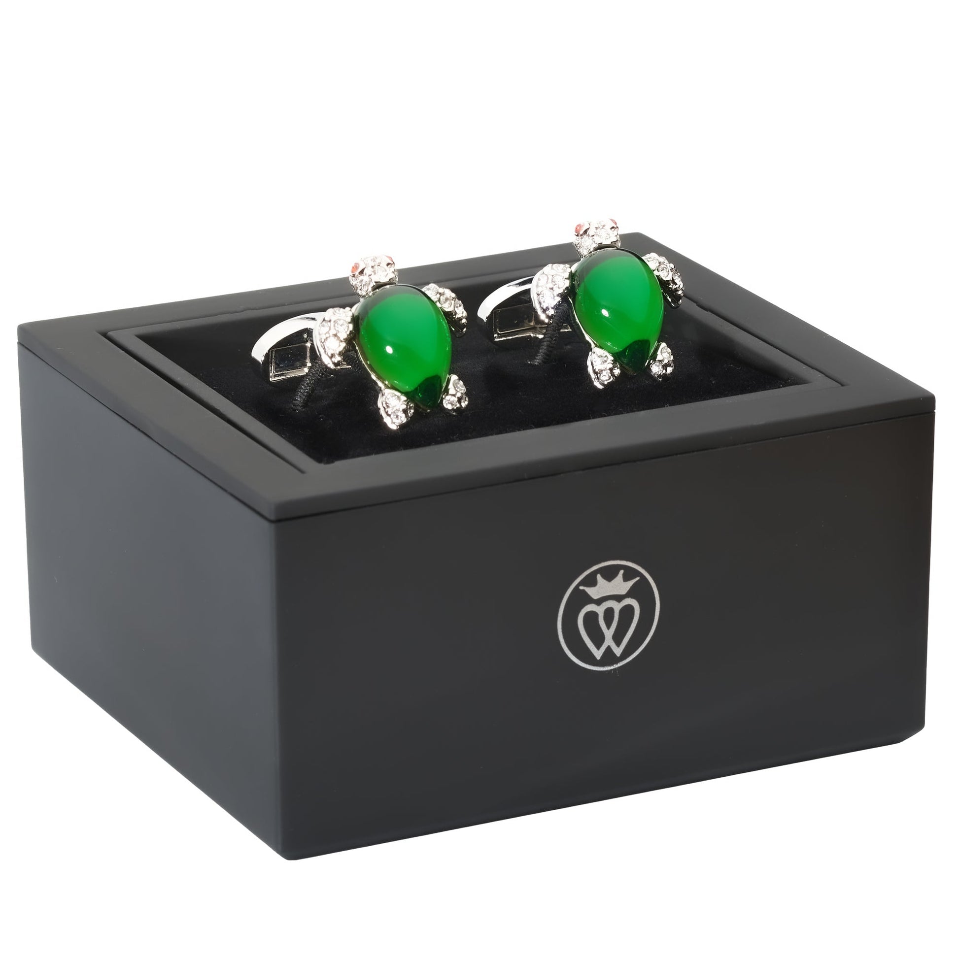 Crystal Turtle Cufflink-Men's Gifts-[bar code]-CrystalTurtle-Prince of Scots