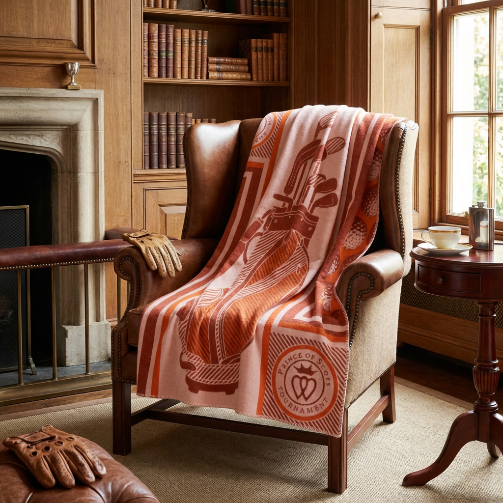 Fairway Heritage Throw – Merino Wool Sporting Blanket by Prince of Scots-Throws and Blankets-[bar code]-Prince of Scots