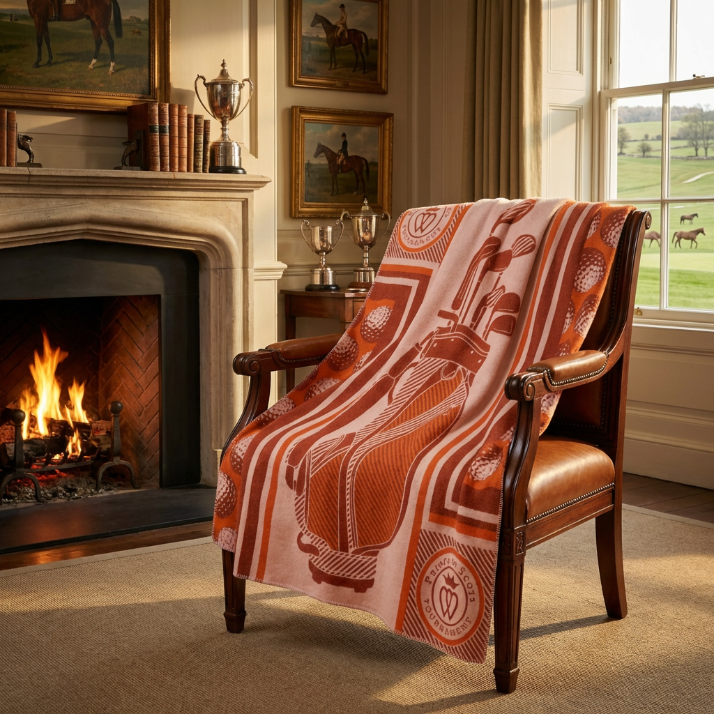 Fairway Heritage Throw – Merino Wool Sporting Blanket by Prince of Scots-Throws and Blankets-[bar code]-Prince of Scots
