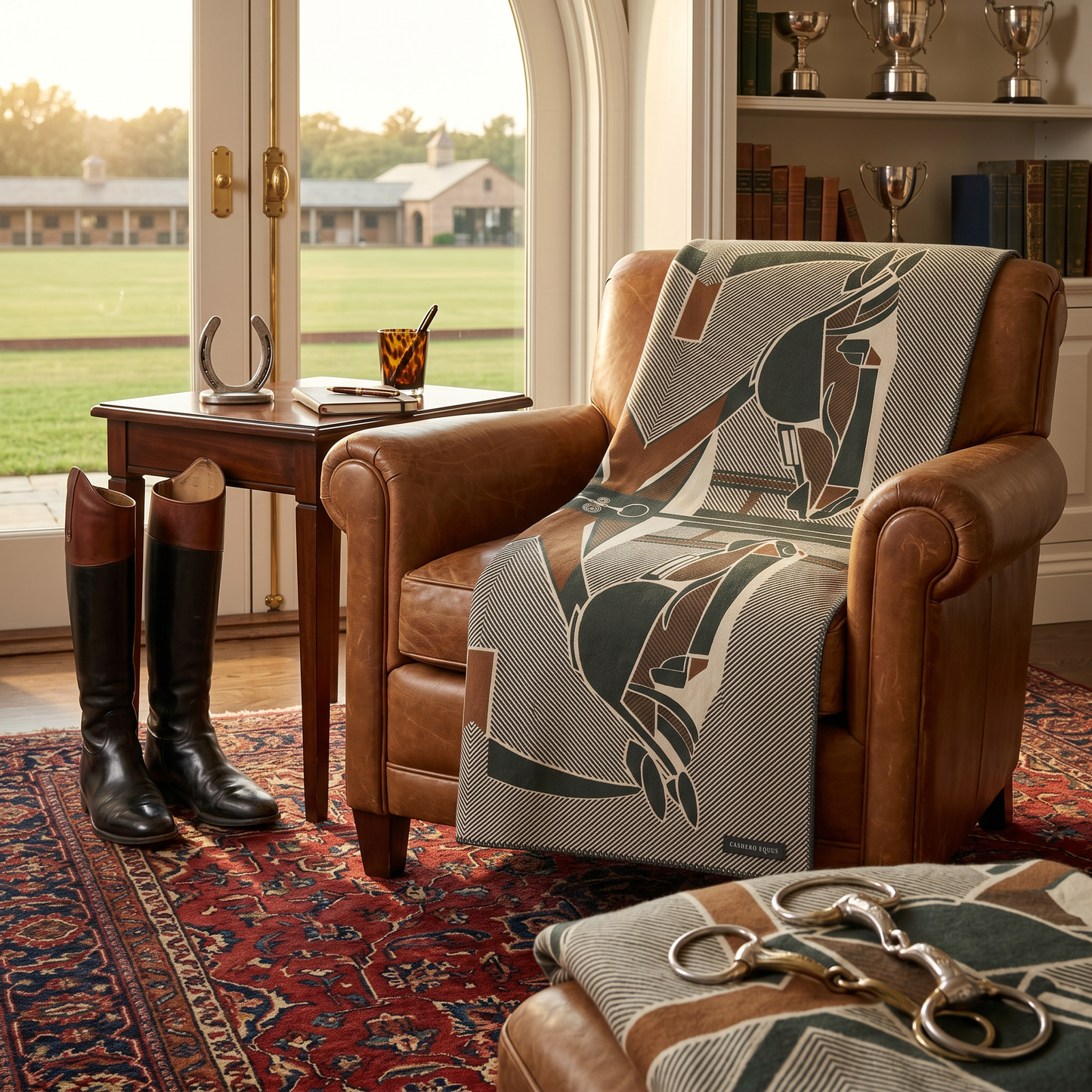 The Thoroughbred Throw – Extra-Fine Italian Merino Wool | 58" x 76" Camel
