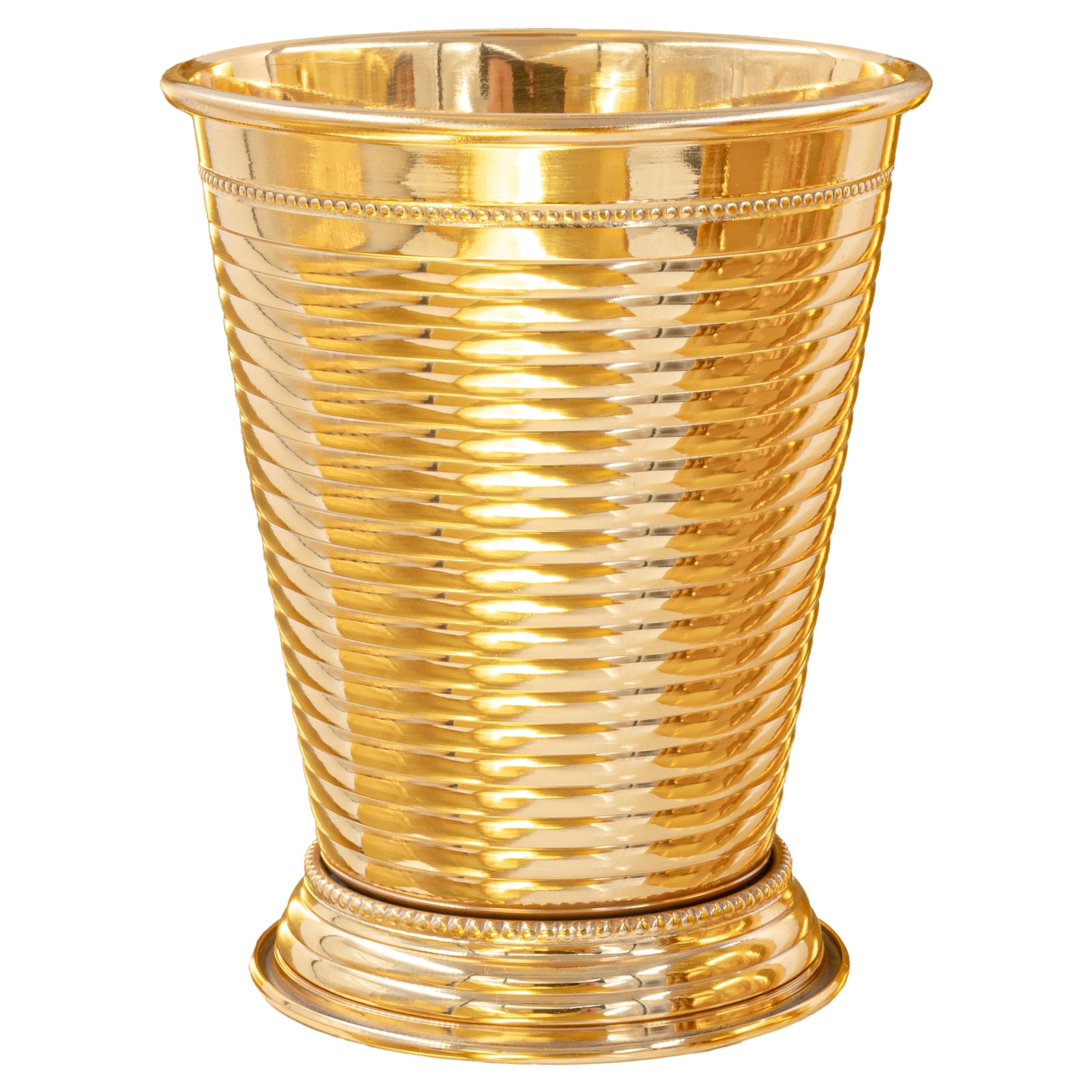 Fluted 24K Gold Plate Julep-Mint Julep-[bar code]-FluttedGold-Prince of Scots