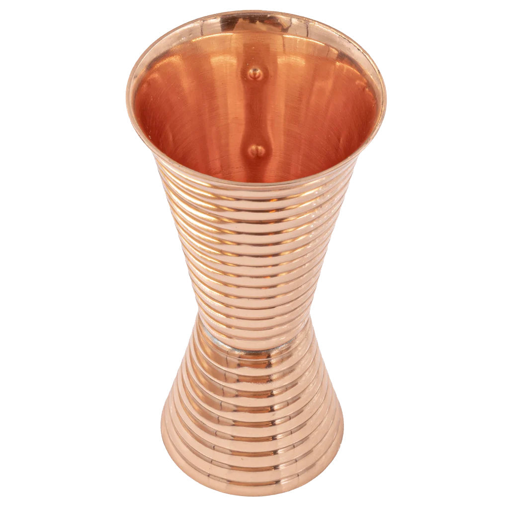 Fluted Copper Double Side Jigger-Dining and Entertaining-Prince of Scots-810032754044-FlutedCopperJigger-Prince of Scots