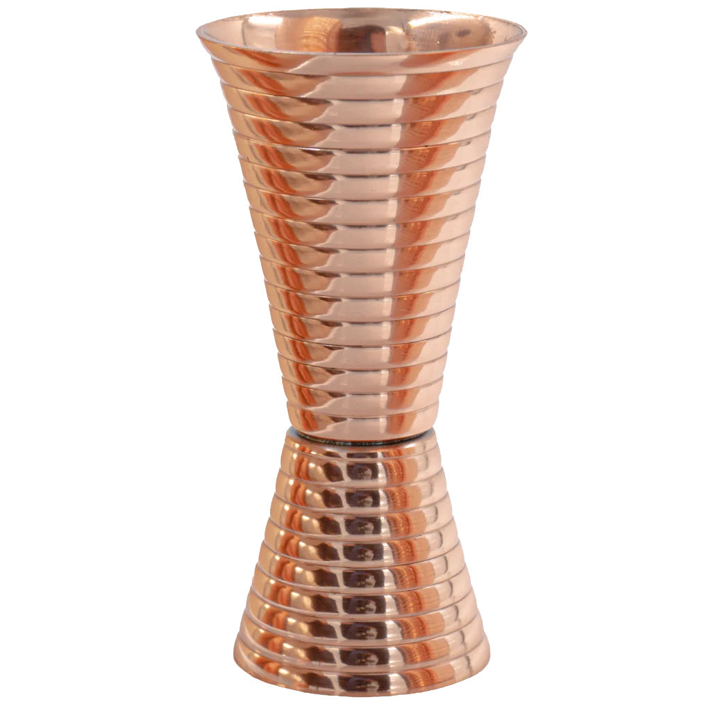 Fluted Copper Double Side Jigger-Dining and Entertaining-Prince of Scots-810032754044-FlutedCopperJigger-Prince of Scots