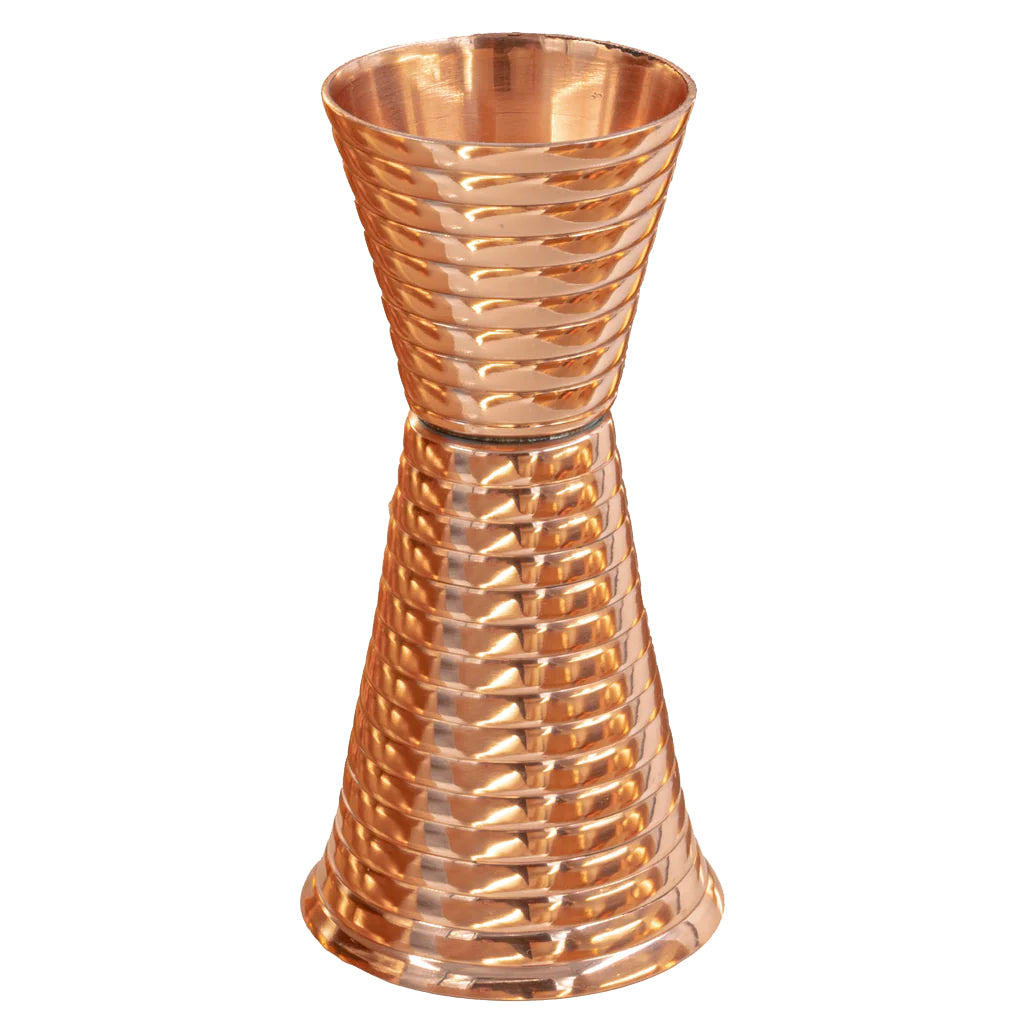 Fluted Copper Double Side Jigger-Dining and Entertaining-Prince of Scots-810032754044-FlutedCopperJigger-Prince of Scots