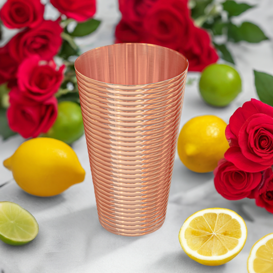 Fluted Copper Tumbler-Dining and Entertaining-Prince of Scots-810032754020-FlutedCopperTumbler-Prince of Scots