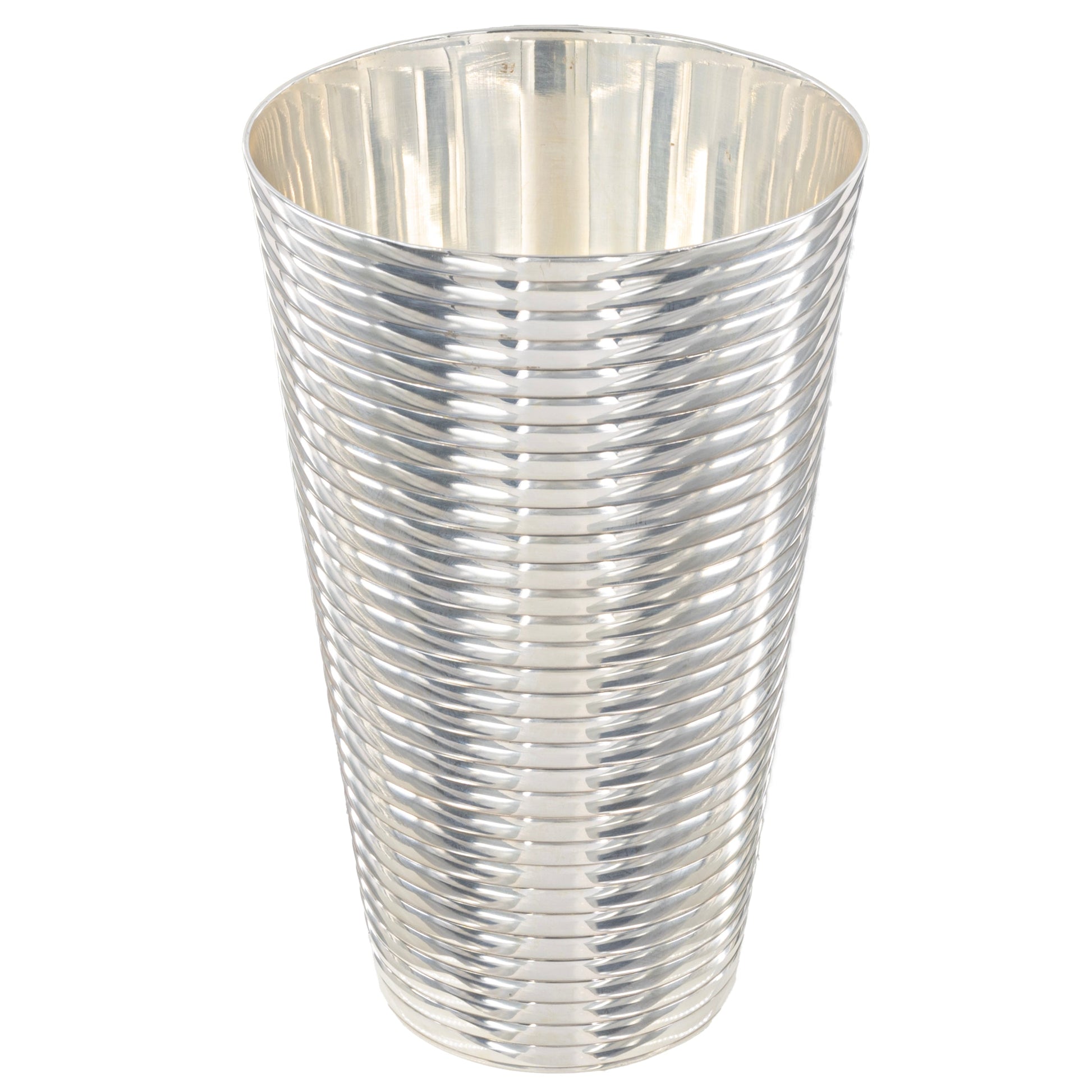 Fluted Silver Tumbler-Dining and Entertaining-Prince of Scots-810032754013-FlutedSilverTumbler-Prince of Scots