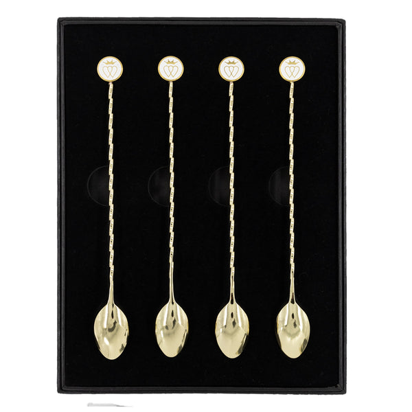 French Cocktail Spoon Gift Set ~ Gold ~-Barware-Prince of Scots-810032753740-FrenchSpoonGold-Prince of Scots