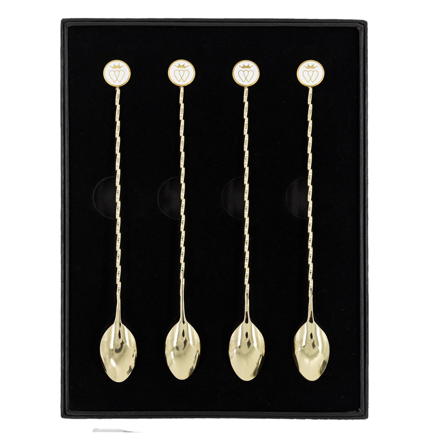 French Cocktail Spoon Gift Set ~ Gold ~-Barware-Prince of Scots-810032753740-FrenchSpoonGold-Prince of Scots