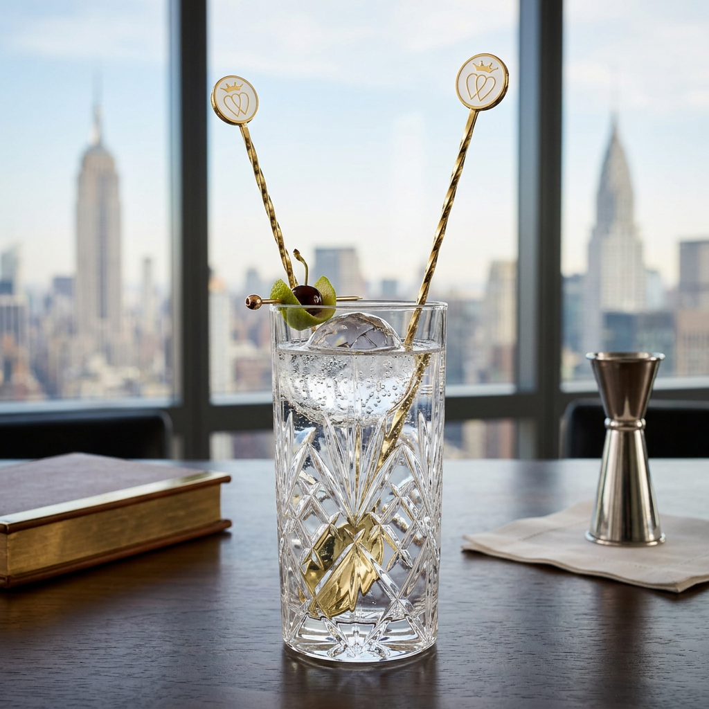 French Gold Cocktail Spoons — Gift Set of 4