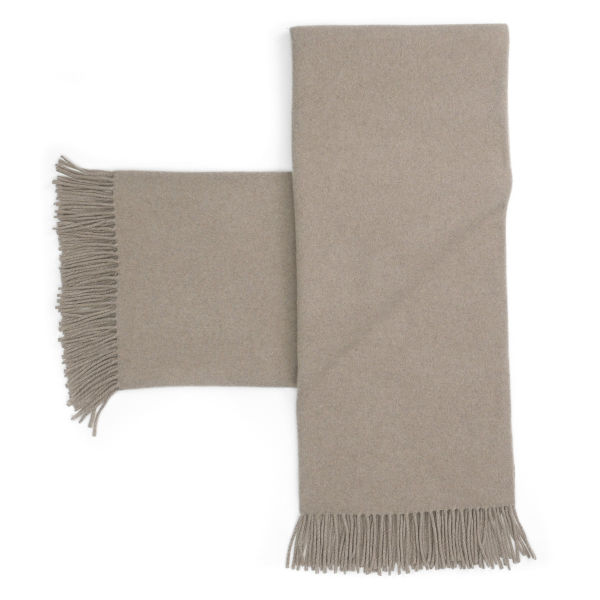 Gentlemen's Cashmere Throw ~ Cashmere Beige