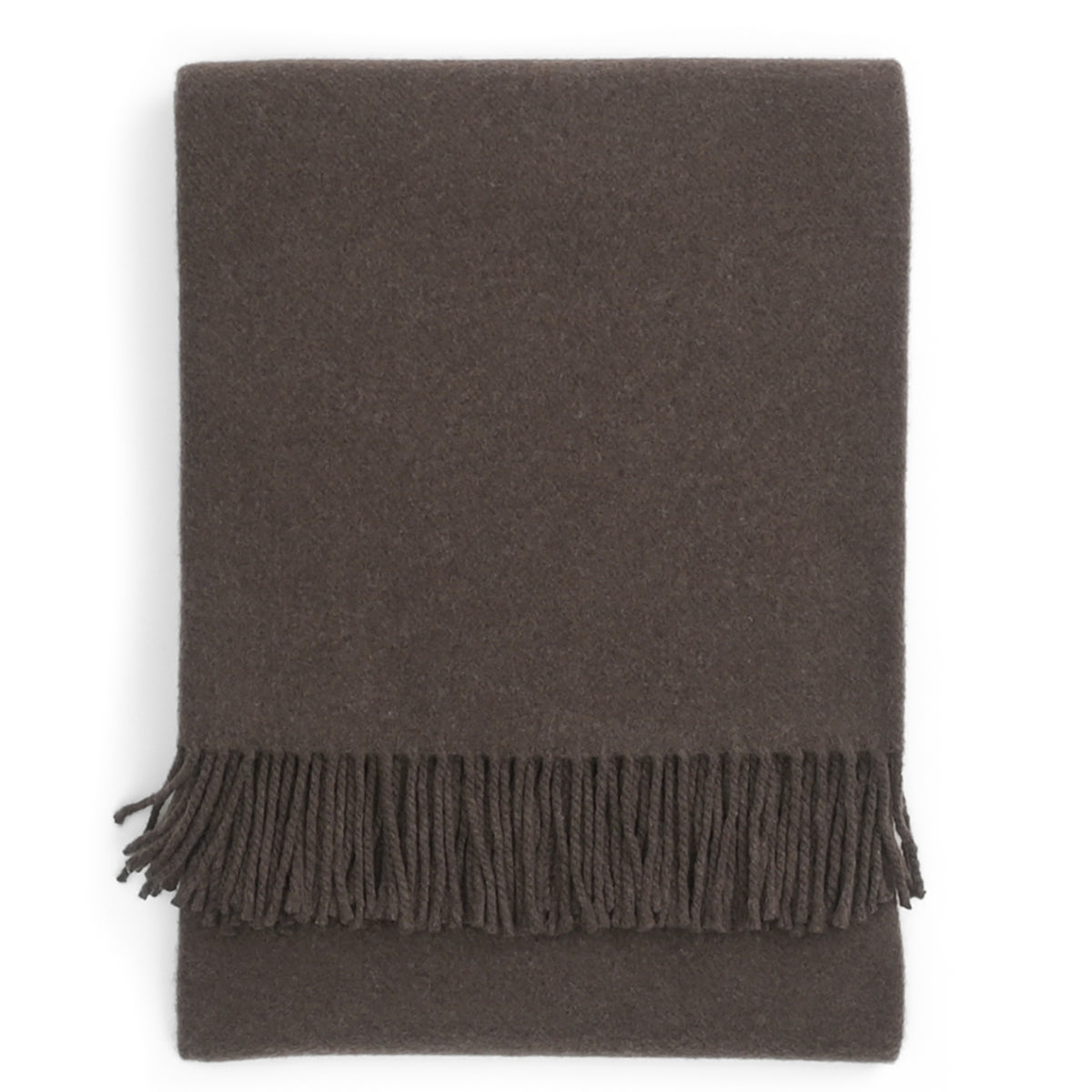 Gentlemen's Cashmere Throw ~ Saddle Brown