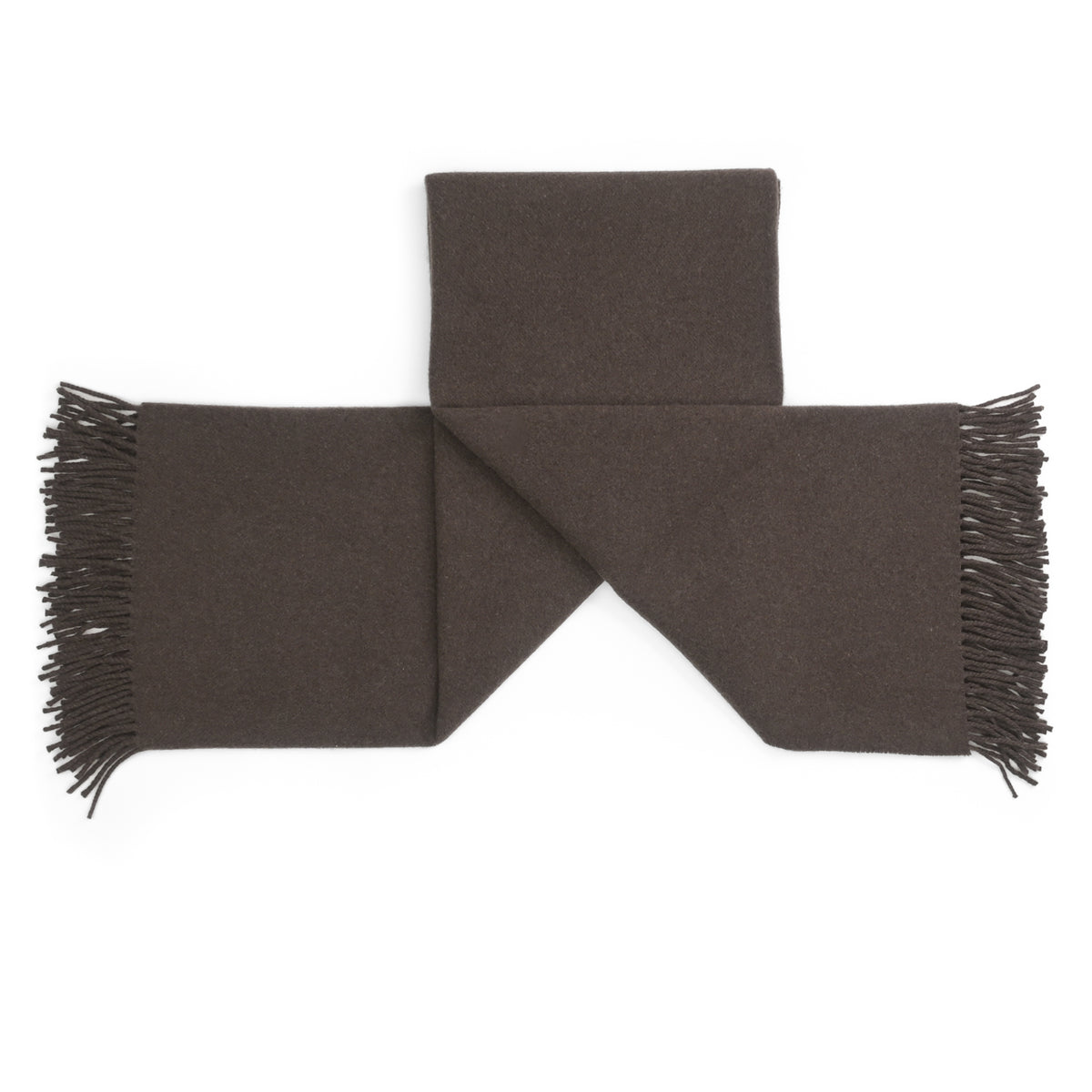 Gentlemen's Cashmere Throw ~ Saddle Brown