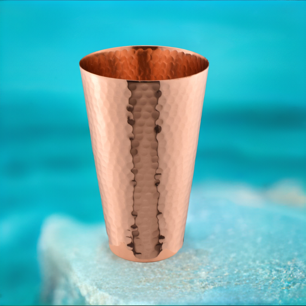 Hammered Copper Ice Tea Tumbler-Dining and Entertaining-Prince of Scots-Prince of Scots