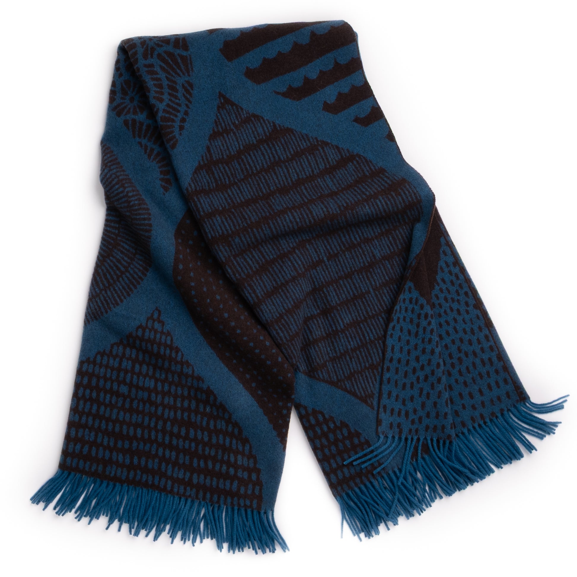 Hampton BoHo Throw – Extra-Fine Italian Merino Wool | 56" x 72"-Throws and Blankets-[bar code]-Prince of Scots