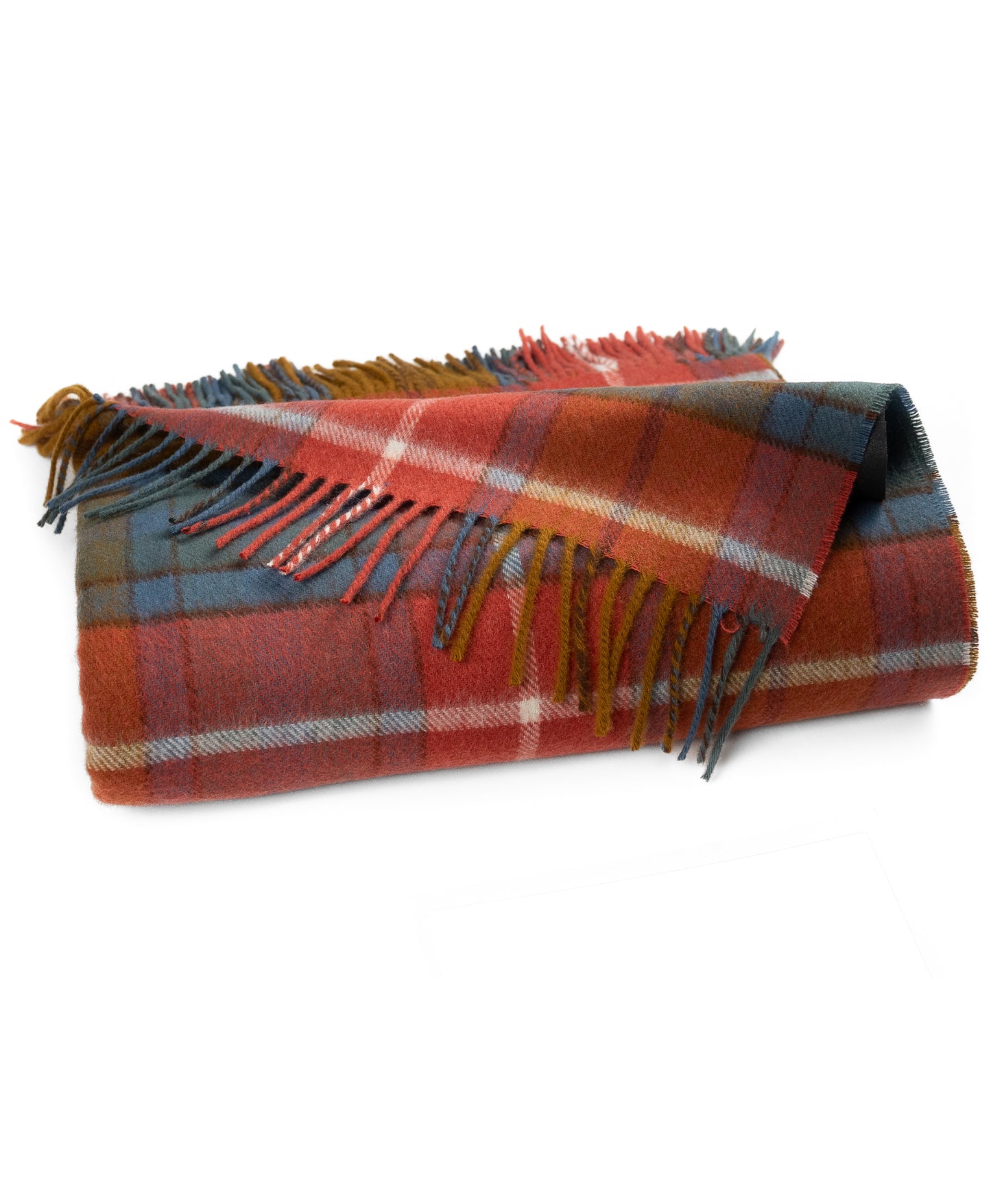 Highland Tartan Tweed Merino Wool Throw ~ Antique Buchanan~-Throws and Blankets-[bar code]-Prince of Scots