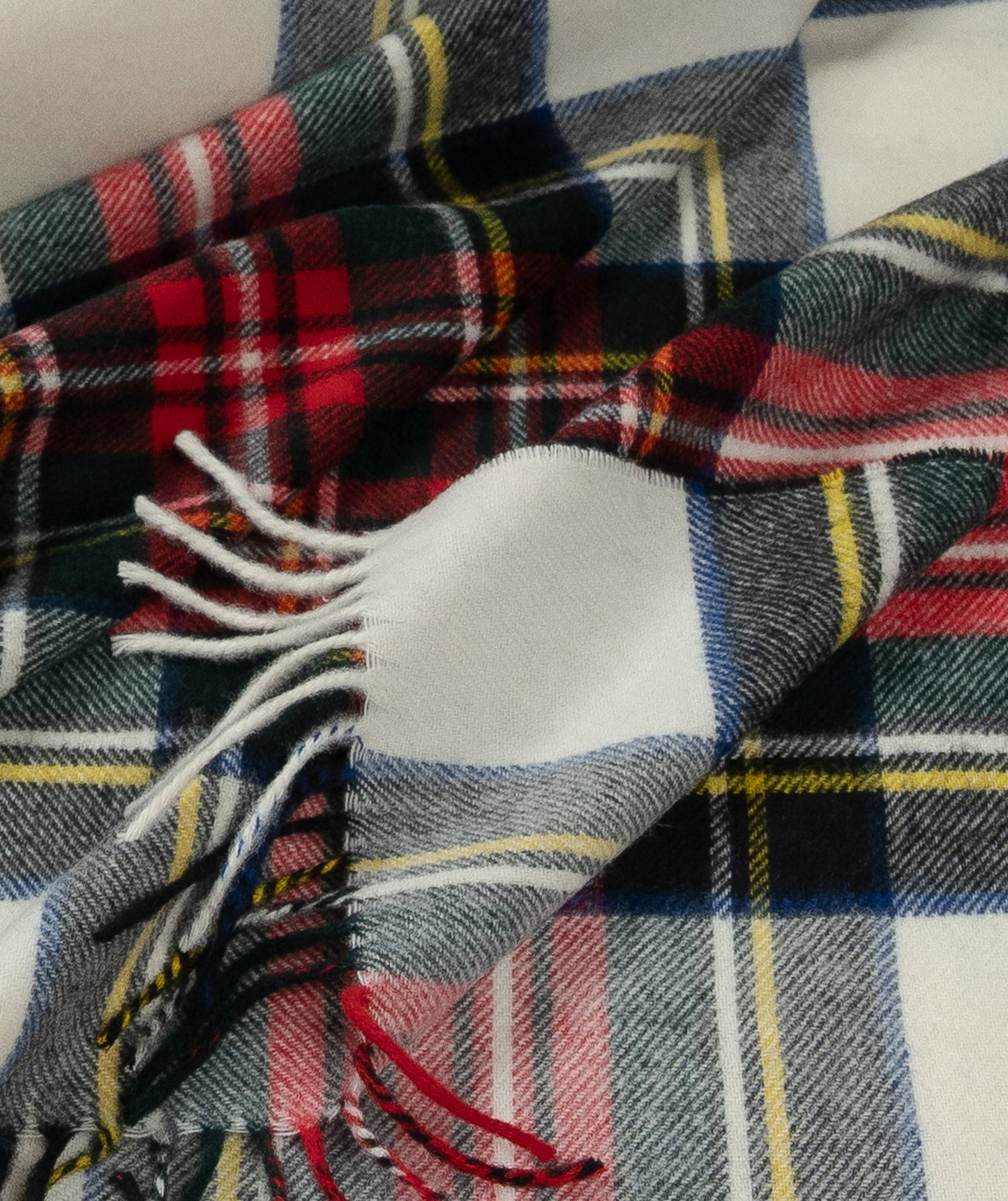 Highland Tartan Tweed Merino Wool Throw ~ Dress Stewart ~-Blankets-[bar code]-Prince of Scots
