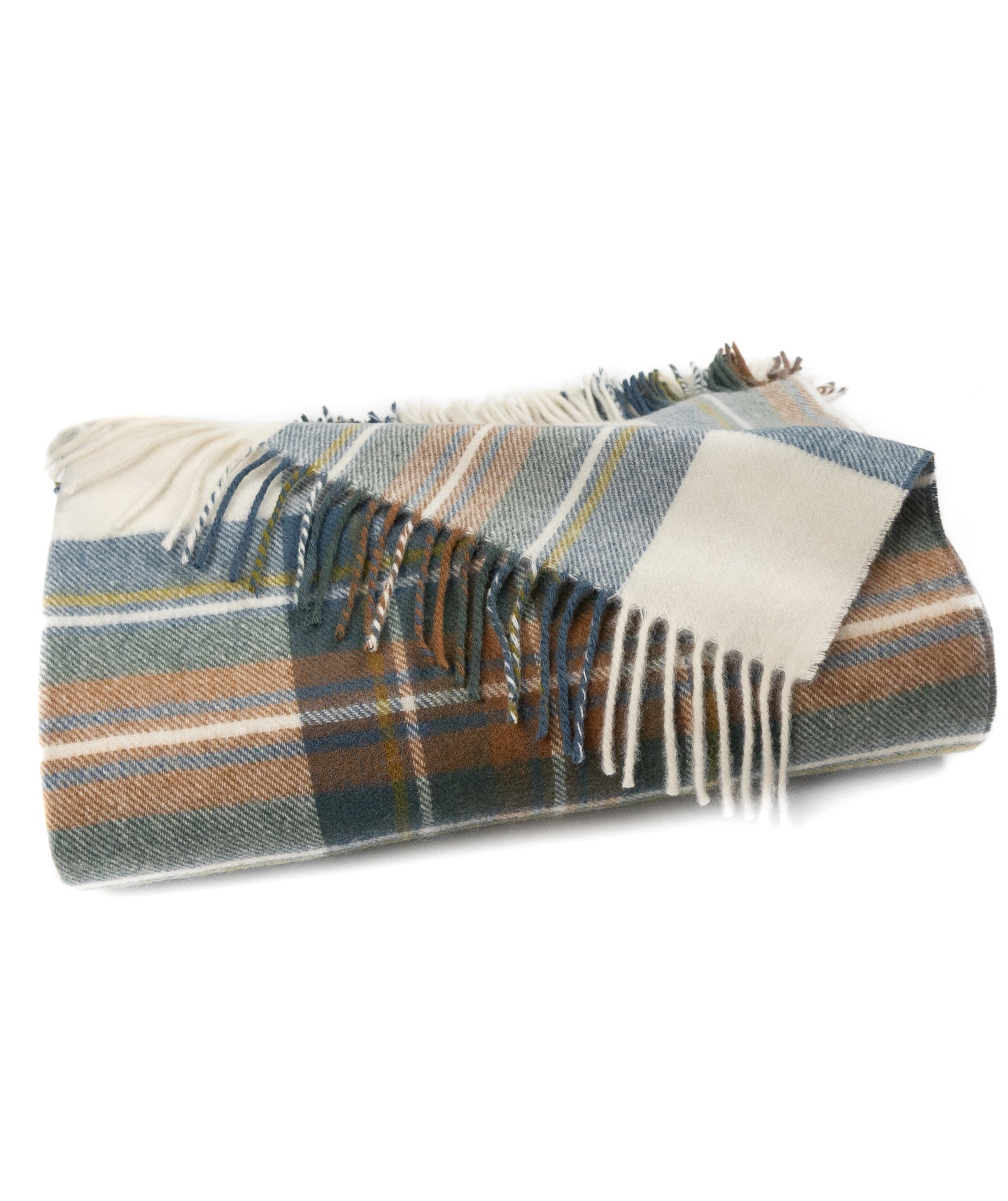 Highland Tartan Tweed Merino Wool Throw - Thumbnail 4