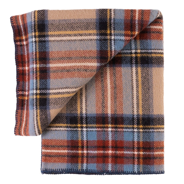Highland Tweeds BIG Throw ~ Antique Dress Stewart ~-Throws and Blankets-[bar code]-BIGThrowAntiqueDress-Prince of Scots