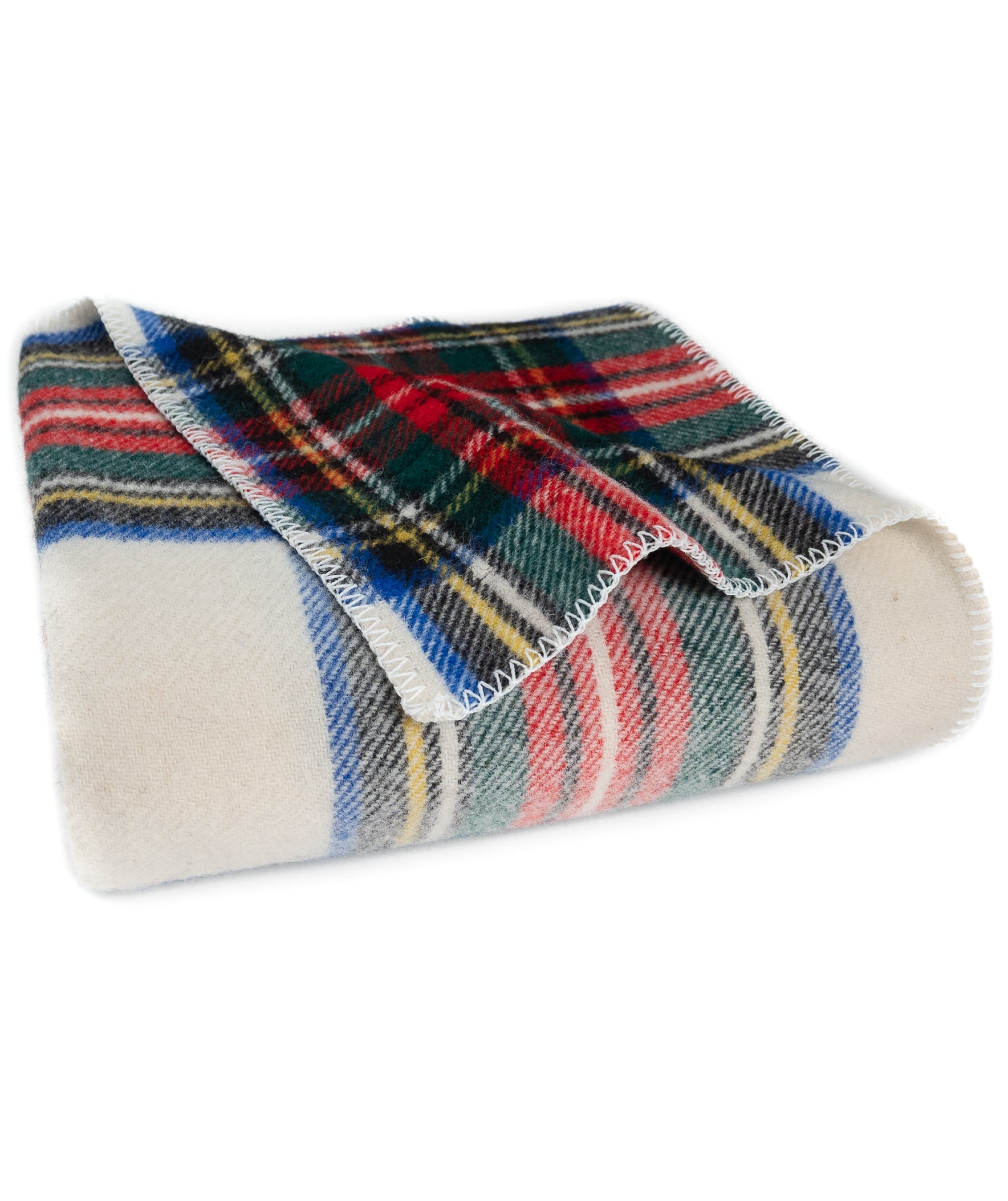 Highland Tweeds BIG Throw ~ Dress Stewart ~-Throws and Blankets-[bar code]-Prince of Scots