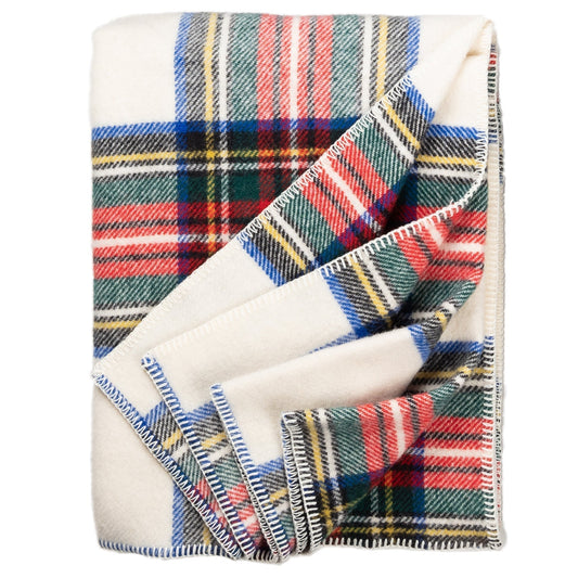 Prince of Scots Highland Tweeds BIG Throw ~ Dress Stewart ~-Throws and Blankets-810032752972-BIGThrowDressStewart-Prince of Scots