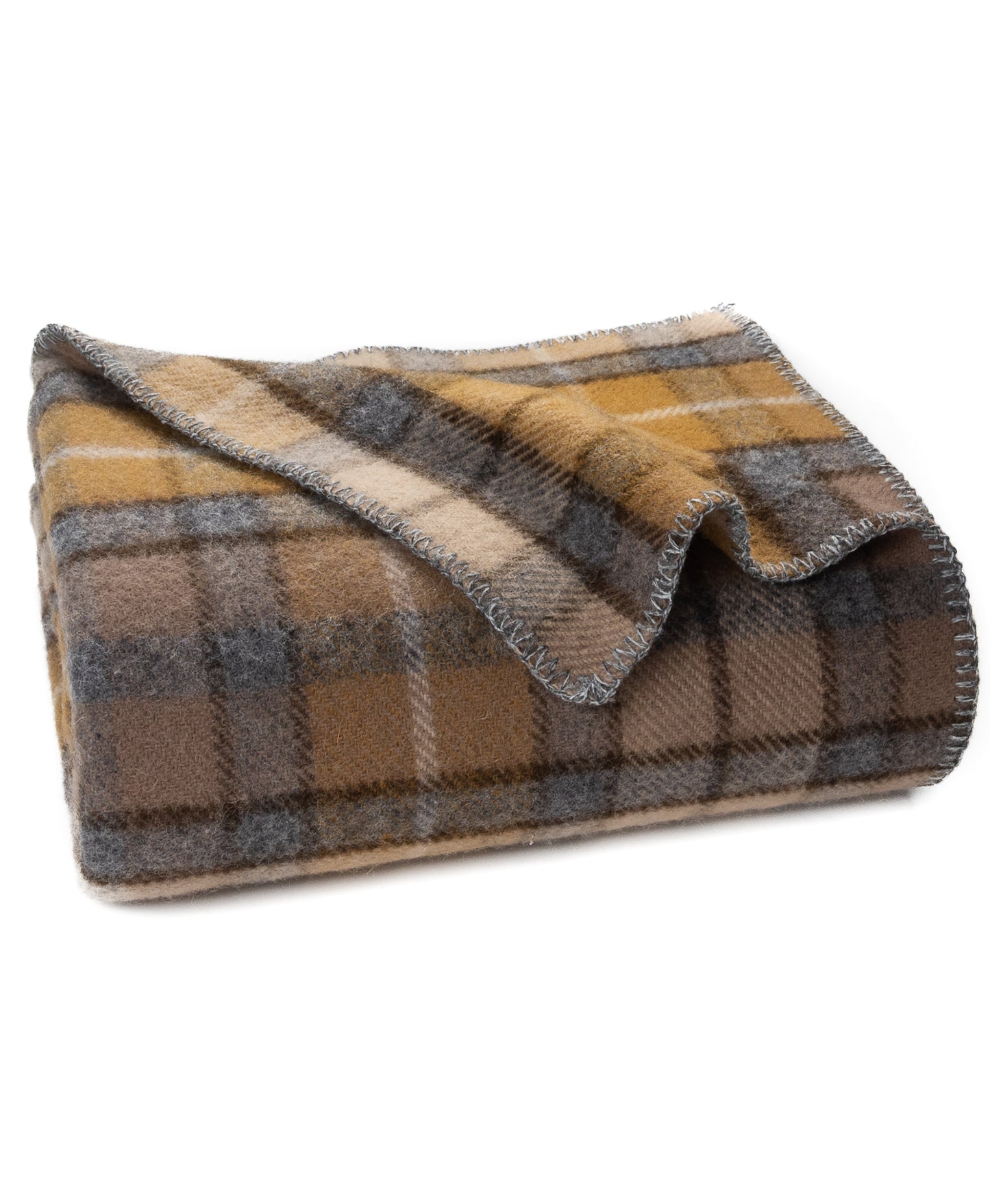 Highland Tweeds BIG Throw ~Natural Buchanan ~-Throws and Blankets-[bar code]-Prince of Scots