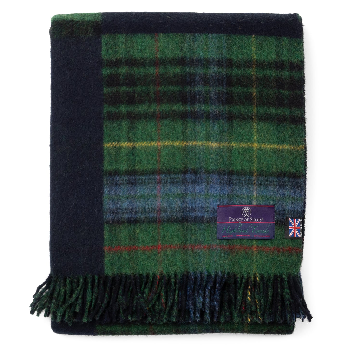 Highland Tweeds Double Cloth Throw (Classic Patchwork)-Throws and Blankets-[bar code]-Prince of Scots