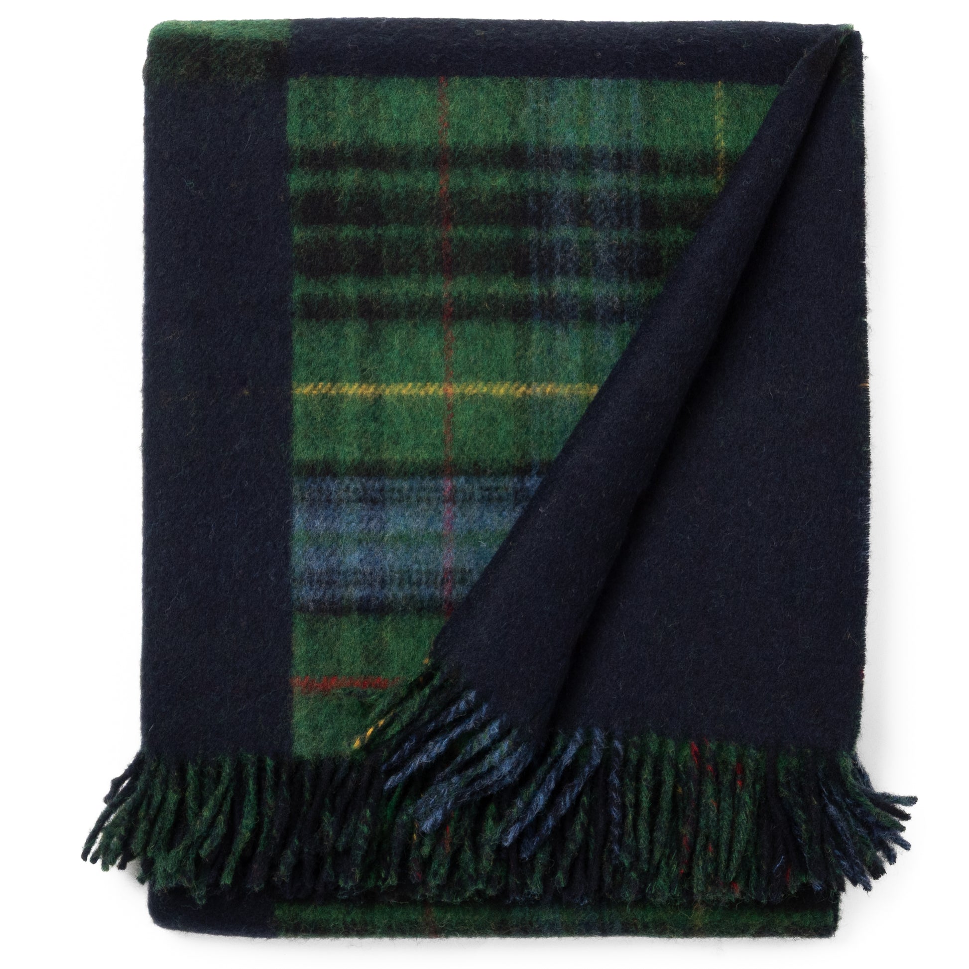 Highland Tweeds Double Cloth Throw (Classic Patchwork)-Throws and Blankets-[bar code]-Prince of Scots