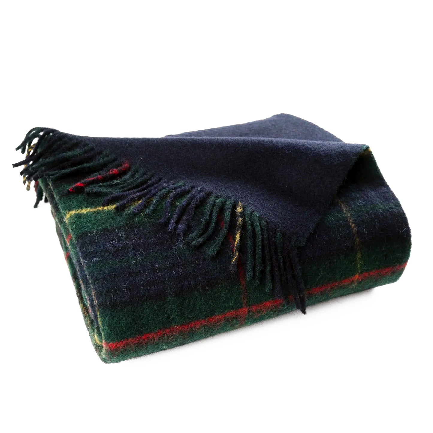 Highland Tweeds Double Cloth Reversible Throw (Hunting Stewart)-Throws and Blankets-[bar code]-Prince of Scots